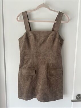 Amanda Uprichard Brown Suede Mini Dress